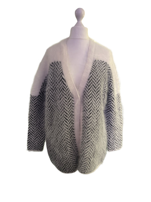 Fabiana Filippi Cardigan mit Fischgratmuster